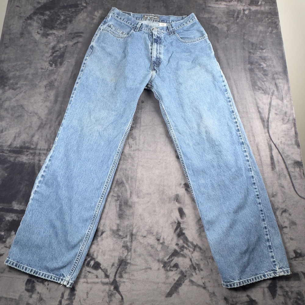 Levi's SilverTab Jeans Mens W32 L34 Blue Oversized Fit Baggy Denim